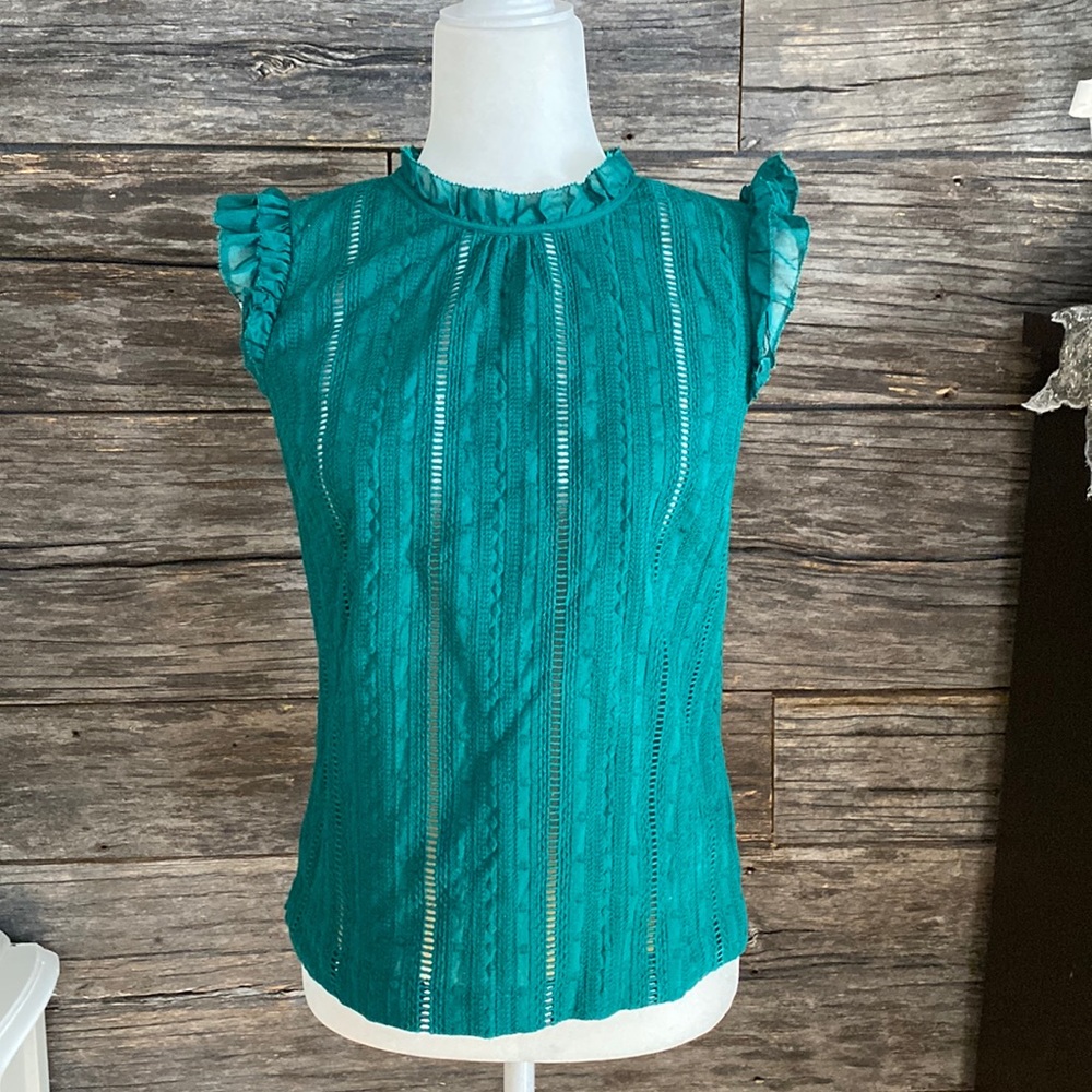 J. Crew teal sleeveless top